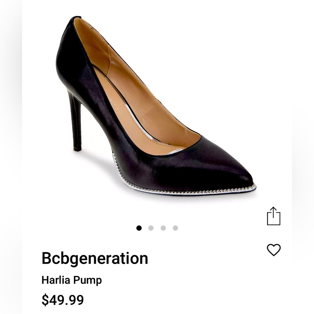 NWOT BCBGeneration Black Harlia Pump